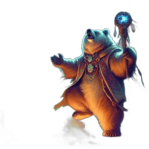 staff, creature, concept art, fantasy art transparent PNG cut-out