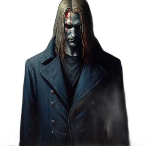 jacket, mask, face, staff transparent PNG cut-out