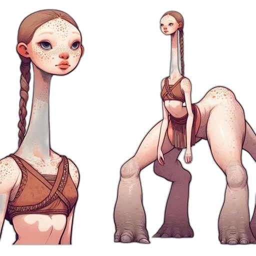 creature, hair, animal, robot transparent PNG cut-out
