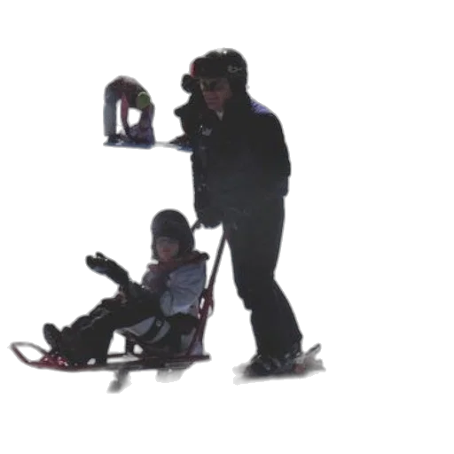 concept art, snow, person, skis transparent PNG cut-out