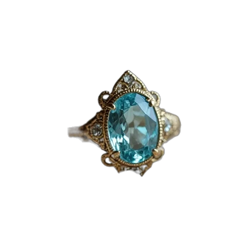 jewelry, crown, blue, vintage transparent PNG cut-out