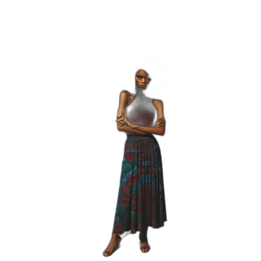 dress, staff, jewelry, concept art transparent PNG cut-out