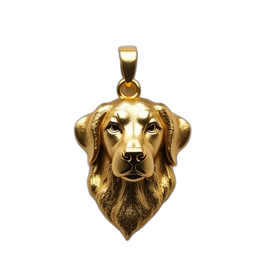 jewelry, golden, retrieve, necklace transparent PNG cut-out