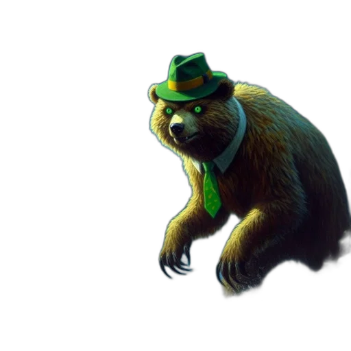 hat, animal, creature, staff transparent PNG cut-out