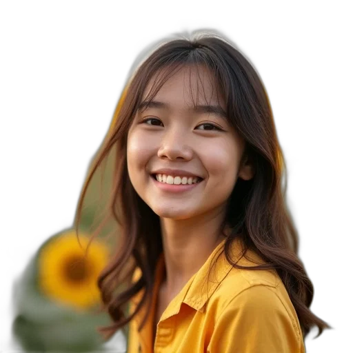 flower, face, staff, umbrella transparent PNG cut-out