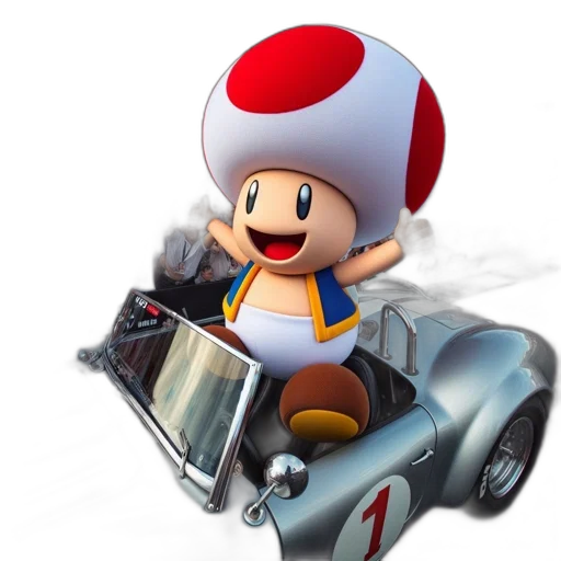 car, hat, 3d render, concept art transparent PNG cut-out