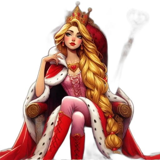 crown, dress, fantasy art, concept art transparent PNG cut-out