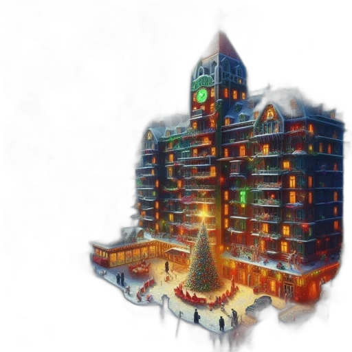building, concept art, fantasy art, photorealistic transparent PNG cut-out