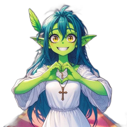staff, fantasy art, pixel art, anime transparent PNG cut-out