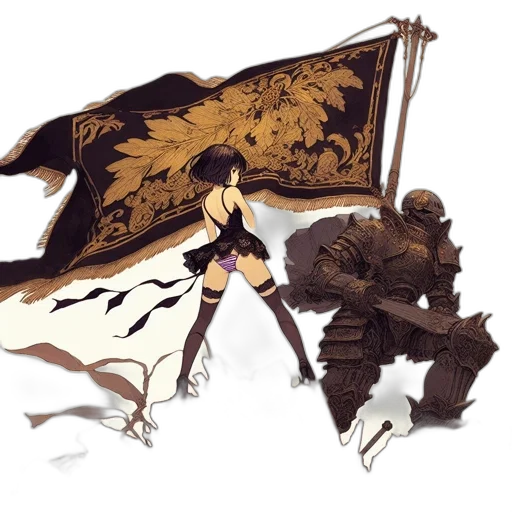 weapon, sword, dragon, staff transparent PNG cut-out