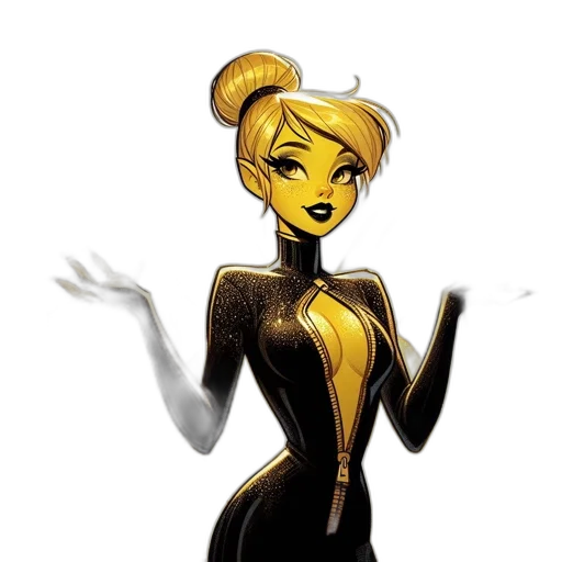 dress, staff, comic book art, concept art transparent PNG cut-out