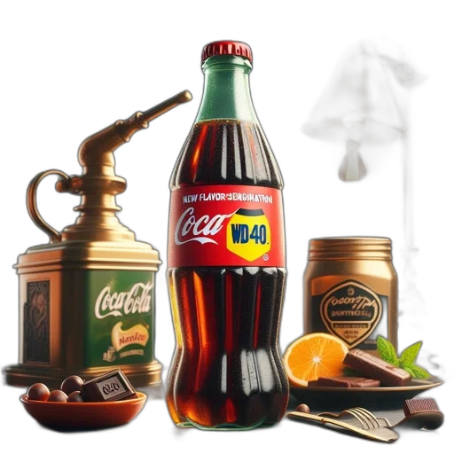 bottle, food, photorealistic, 3d render transparent PNG cut-out