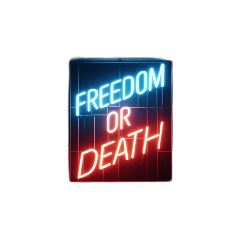 weapon, vaporwave, cyberpunk, neon lights transparent PNG cut-out