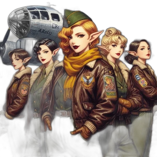 jacket, staff, concept art, comic book art transparent PNG cut-out
