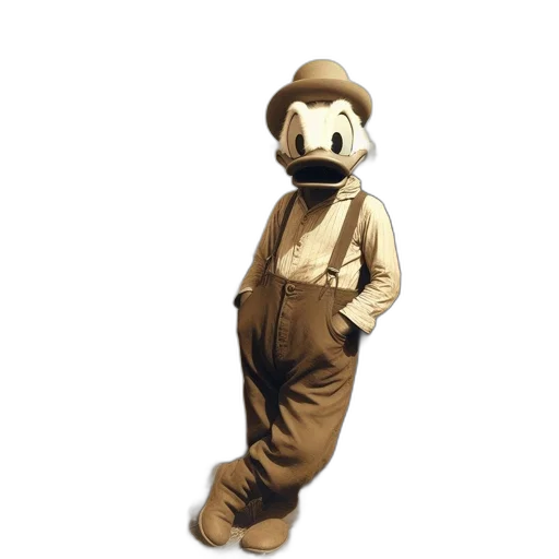 animal, jacket, staff, hat transparent PNG cut-out