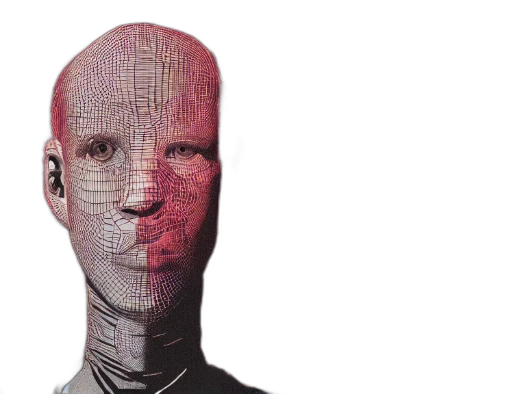 robot, mask, face, creature transparent PNG cut-out
