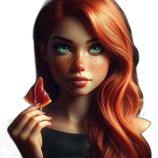 jewelry, face, fantasy art, photorealistic transparent PNG cut-out