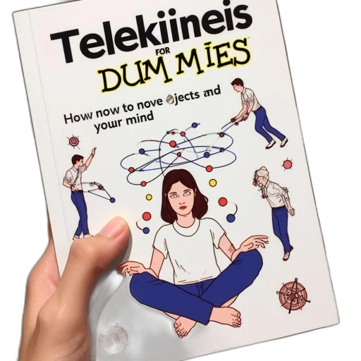 illustrated, book, cover, telekinesis transparent PNG cut-out