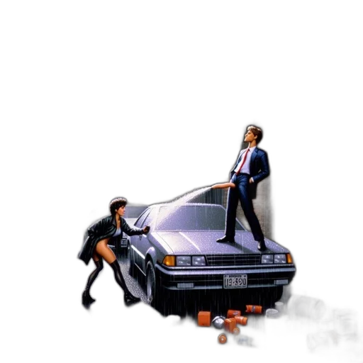 car, robot, weapon, concept art transparent PNG cut-out