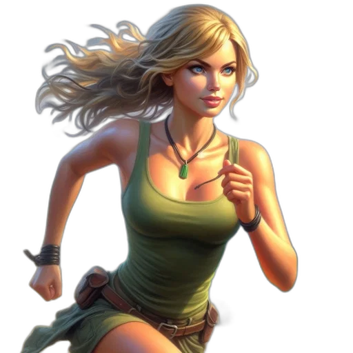 fantasy art, concept art, comic book art, photorealistic transparent PNG cut-out