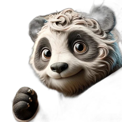 animal, staff, creature, photorealistic transparent PNG cut-out
