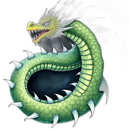 dragon, creature, staff, concept art transparent PNG cut-out