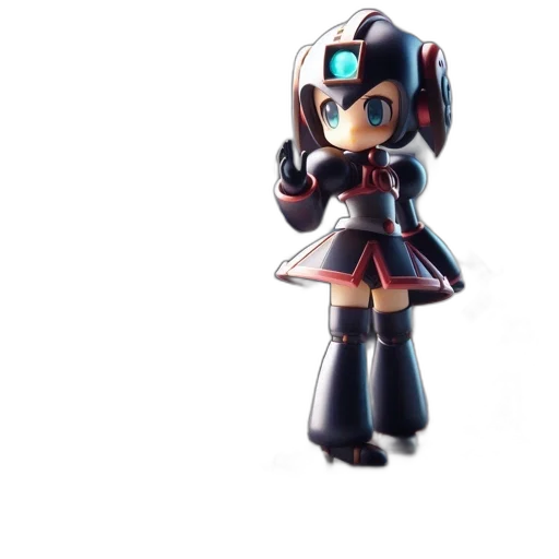 robot, staff, weapon, 3d render transparent PNG cut-out