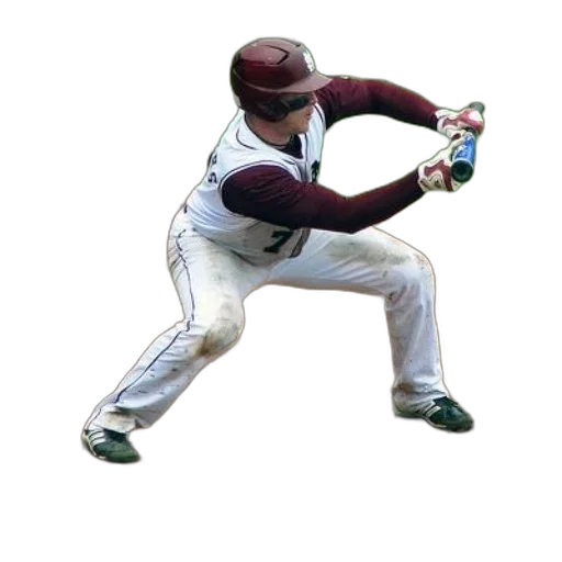staff, photorealistic, baseball, player transparent PNG cut-out
