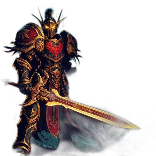sword, weapon, staff, fantasy art transparent PNG cut-out