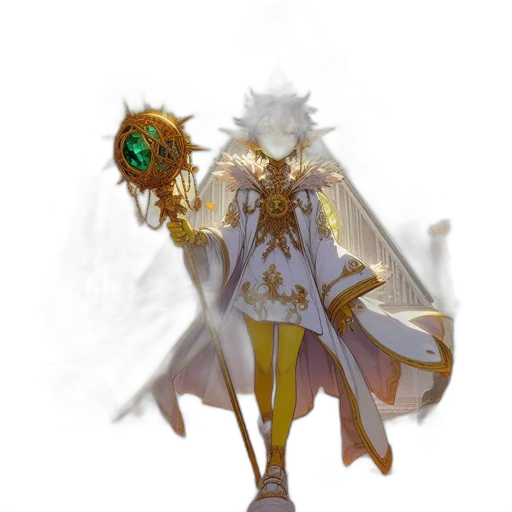 staff, mask, sword, crown transparent PNG cut-out
