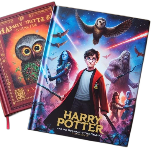 concept art, comic book art, two, books transparent PNG cut-out