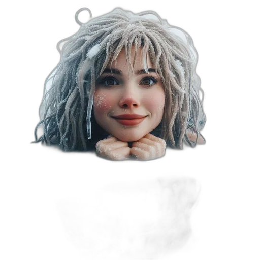 face, hair, creature, mask transparent PNG cut-out