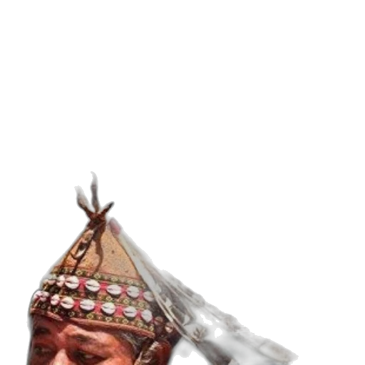 hat, crown, mask, staff transparent PNG cut-out