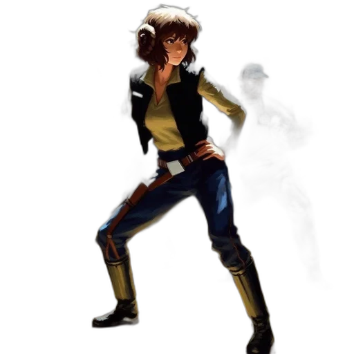 jacket, concept art, comic book art, fantasy art transparent PNG cut-out