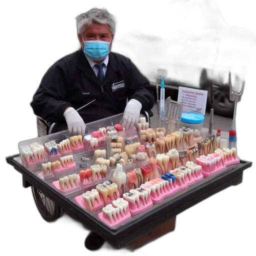 staff, food, dentist, sits transparent PNG cut-out