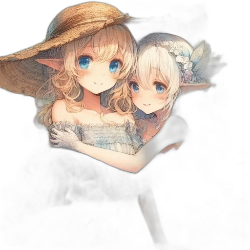 hat, dress, flower, mask transparent PNG cut-out