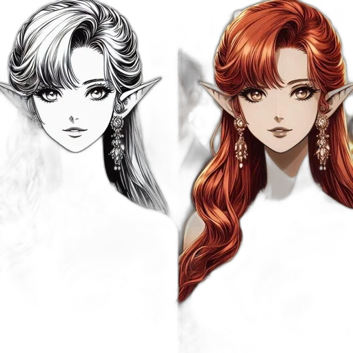concept art, fantasy art, anime, photorealistic transparent PNG cut-out