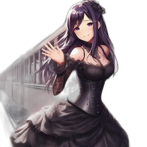 dress, weapon, robot, staff transparent PNG cut-out
