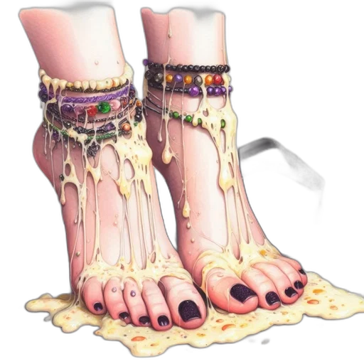 shoes, jewelry, concept art, watercolor transparent PNG cut-out