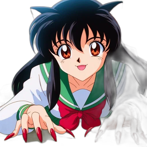 anime, cartoon, photorealistic, vaporwave transparent PNG cut-out