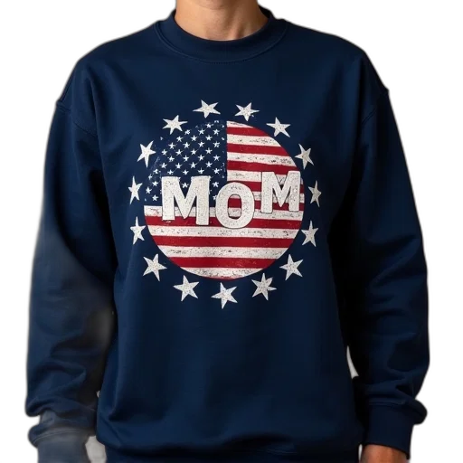 top, mom, logo, navy transparent PNG cut-out