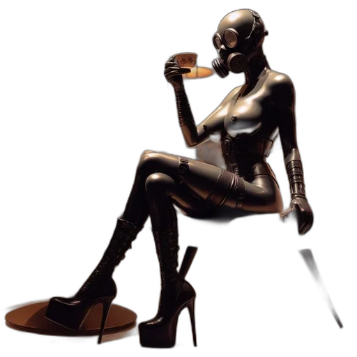 robot, furniture, staff, concept art transparent PNG cut-out