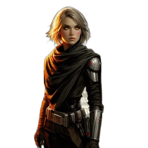 jacket, staff, weapon, face transparent PNG cut-out