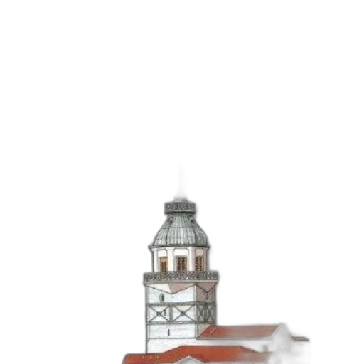bottle, building, dress, hat transparent PNG cut-out