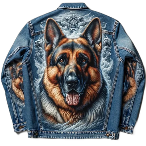 jacket, animal, photorealistic, cyberpunk transparent PNG cut-out