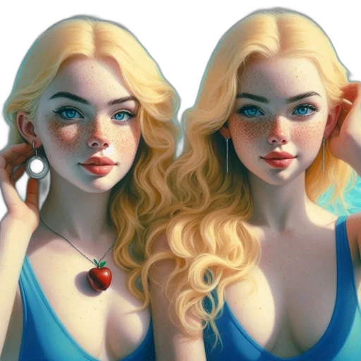 jewelry, dress, face, fantasy art transparent PNG cut-out