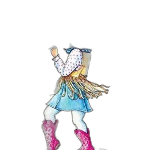 staff, hat, shoes, dress transparent PNG cut-out