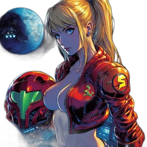 robot, comic book art, concept art, anime transparent PNG cut-out