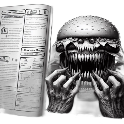 food, creature, concept art, comic book art transparent PNG cut-out