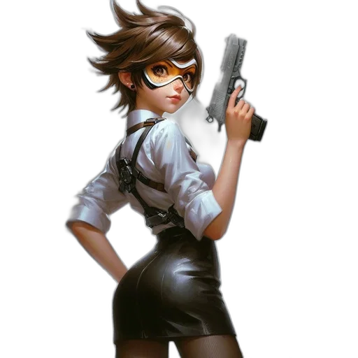 weapon, concept art, cyberpunk, comic book art transparent PNG cut-out